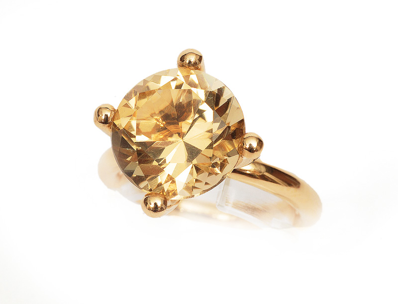 A citrine ring