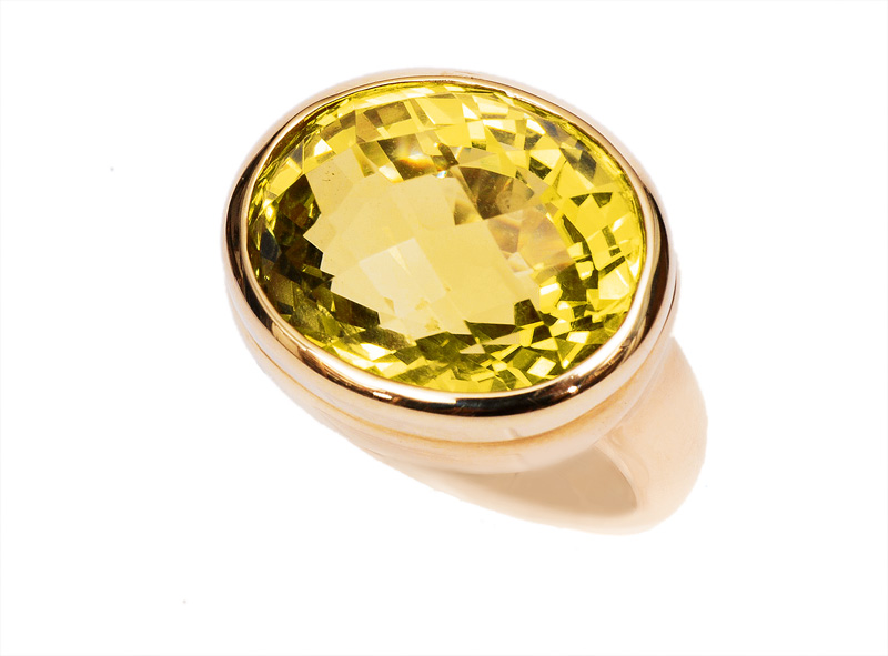 A citrine ring