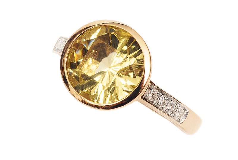 A citrine ring