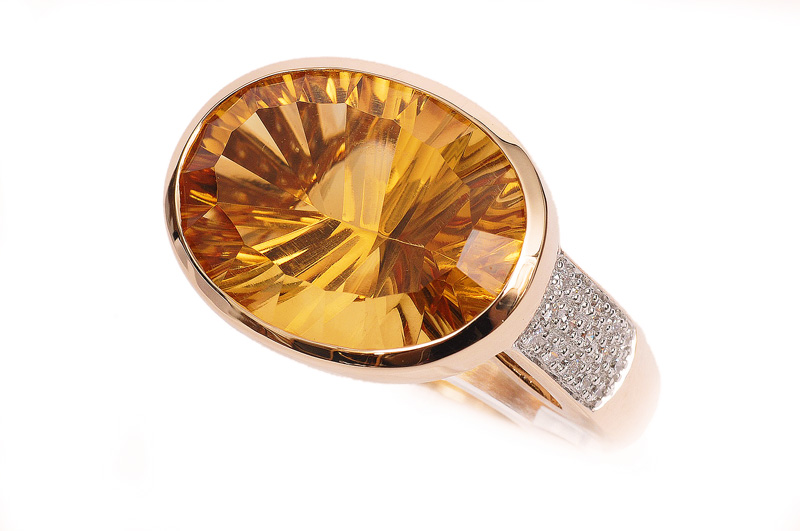 A citrine ring