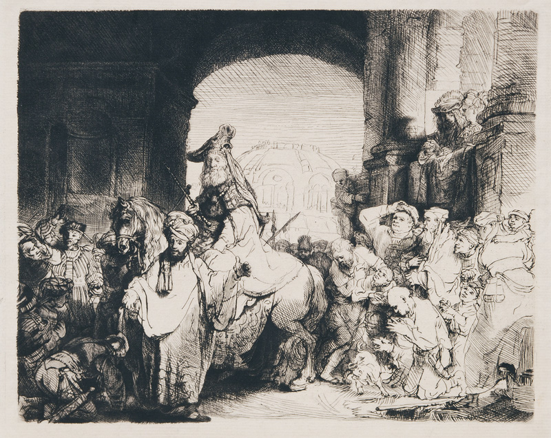 Rembrandt Harmenszoon van Rijn - The Triumph of Mordecai The Triumph of Mordecai