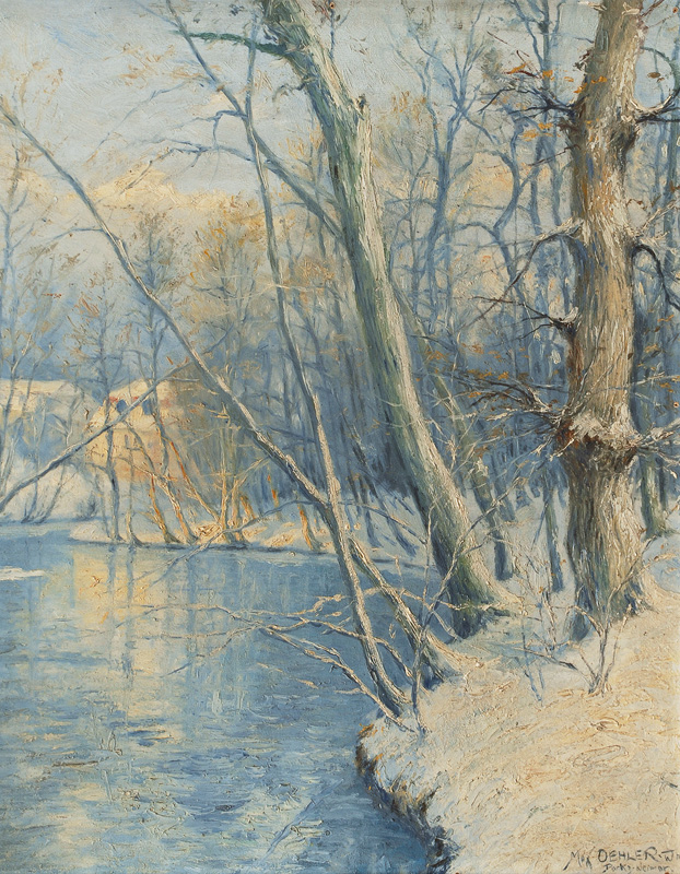 Max Oehler - Winterly Park in Weimar Winterly Park in Weimar