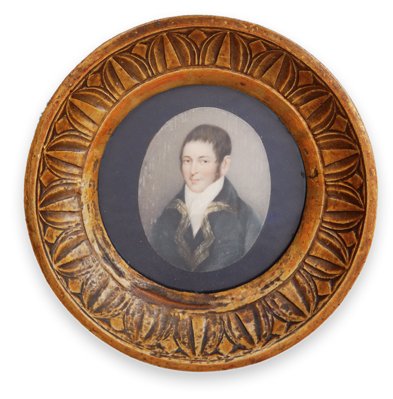 An Empire miniature portrait "Young Gentlemen"