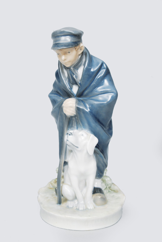 Figurine "Shepherd with dog"