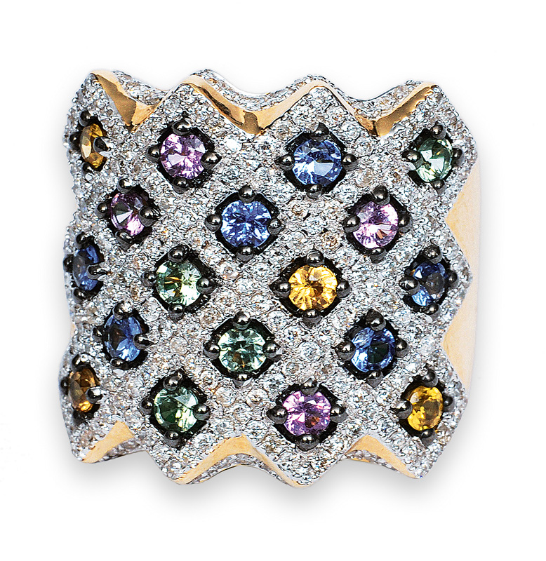 A sapphire ring