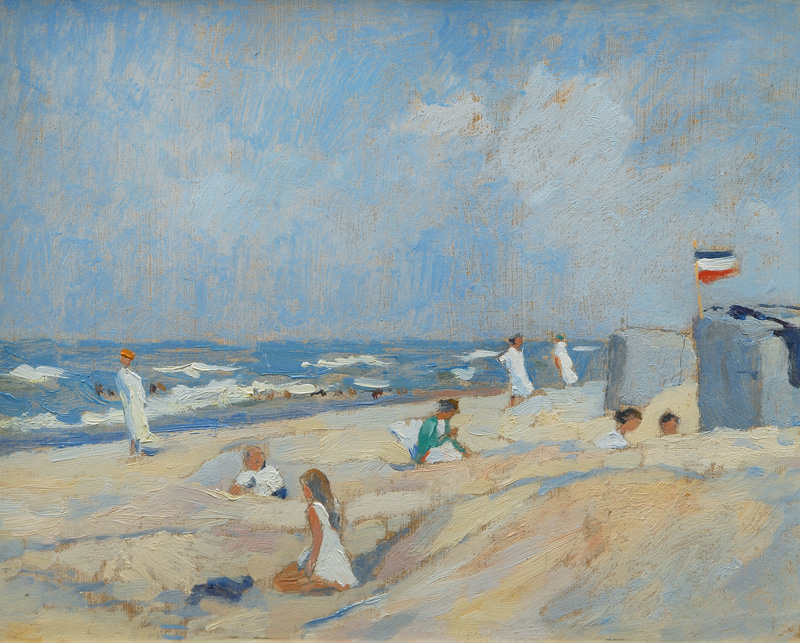 Bathers near Dievenow, West Pomerania