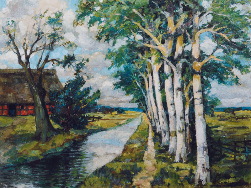Berthold Mügge - Canal in the Teufelsmoor Canal in the Teufelsmoor