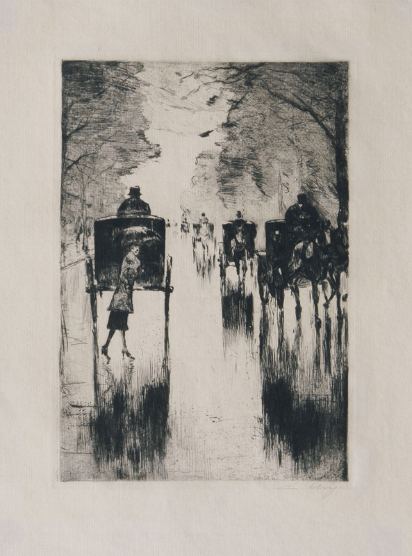 Regennasse Tiergartenallee