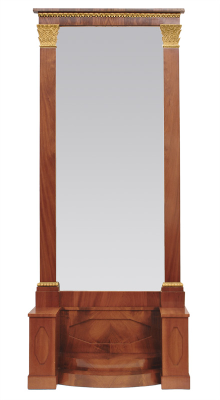 A large console mirror