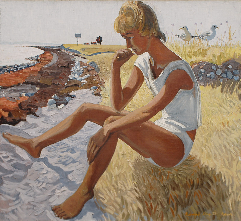 Girl on the Beach of Romsö