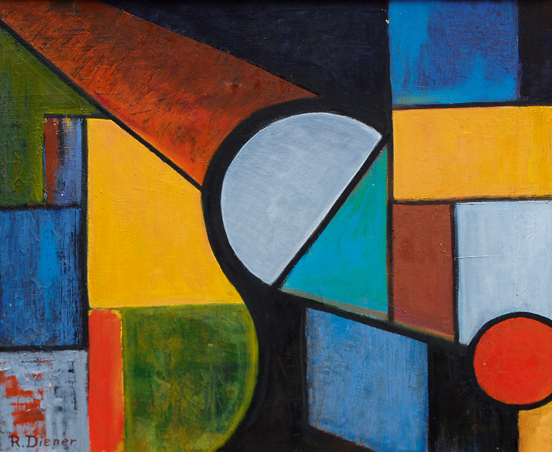 Rolf Diener - Composition with coloured Zones Composition with coloured Zones