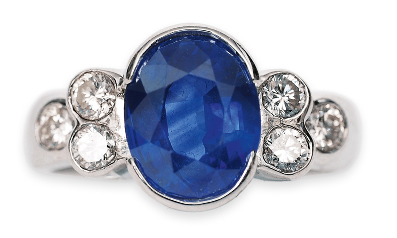 A sapphire ring