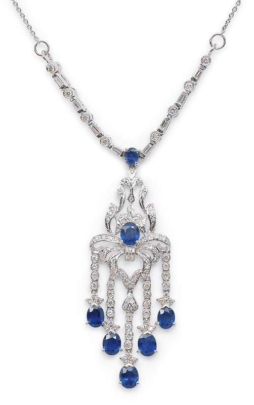 A sapphire necklace