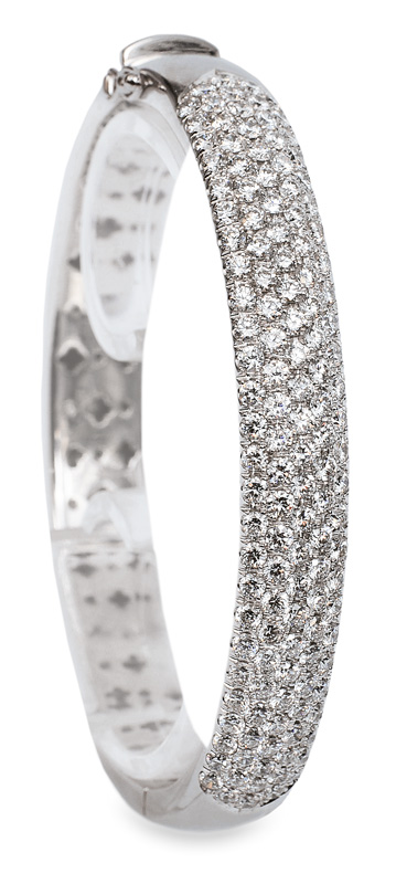 A diamond bangle