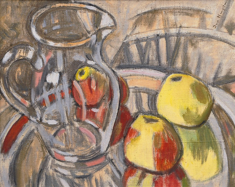 Still Life with Ewer and Apples