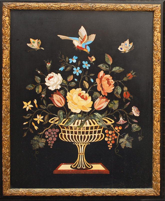 A Napoleon III cabinet with Pietra Dura ornament - image 2