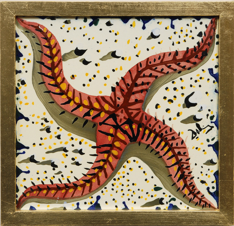 A tile "The sea" of the serie "Spanish impression"