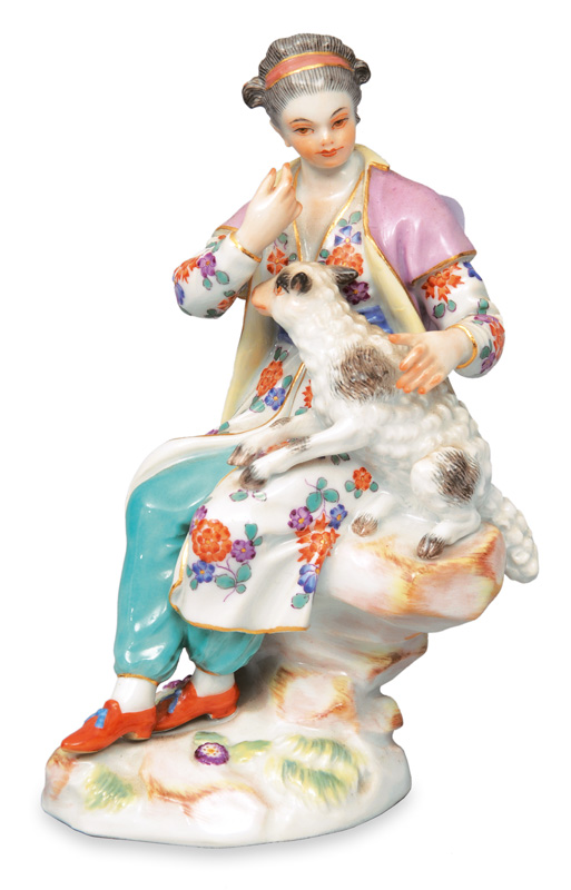 Figurine "Japanese with sheep"