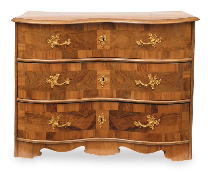 A Baroque chest of drawers