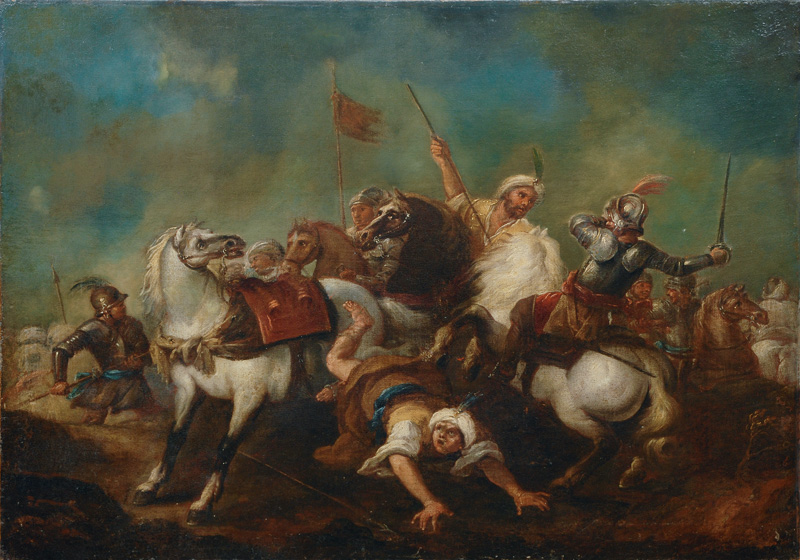 Reiterschlacht mit Türken