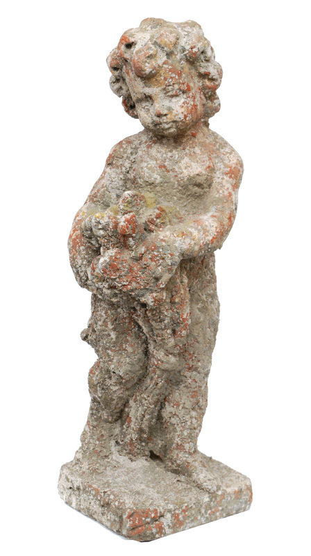 Gartenfigur "Putto mit Getreideähren"