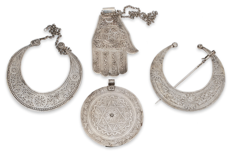 Set verschiedener Judaica-Schmuckstücke