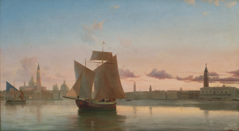 Sailing Ships off Venice