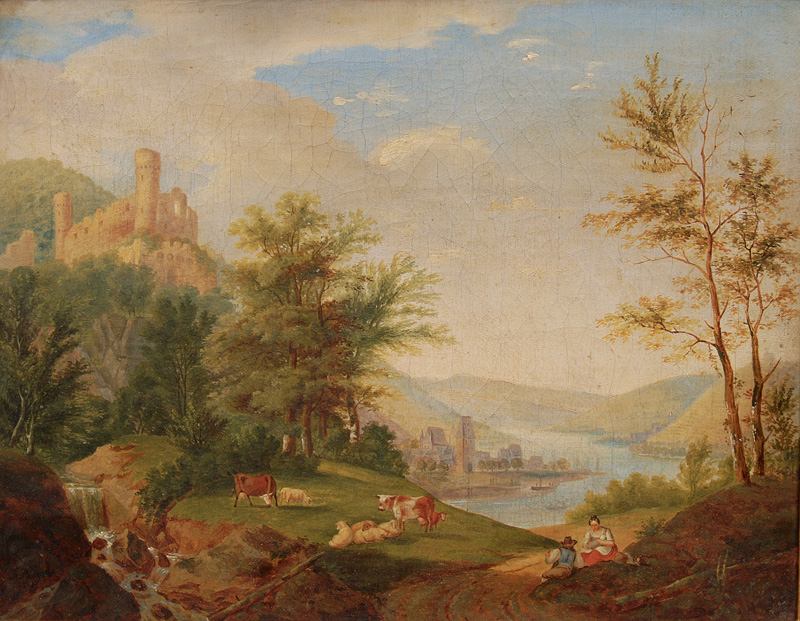 Idyllic Rhine Landscape
