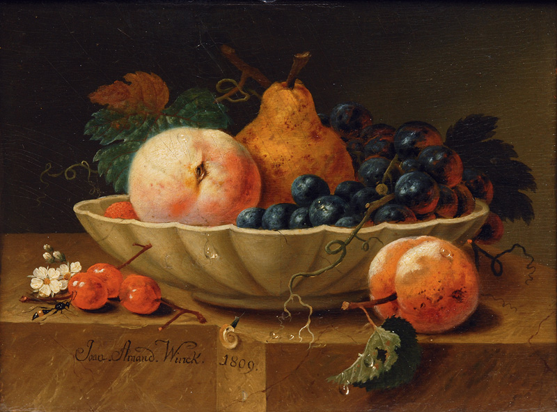Pair of Still Lifes with Fruits