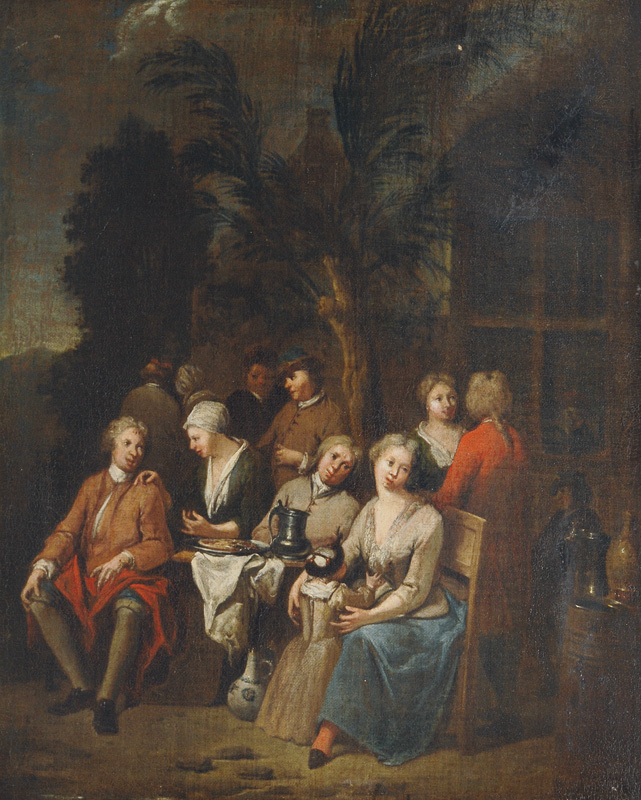 Jan Jozef Horemans d.Ä. - Vor der Schenke Vor der Schenke