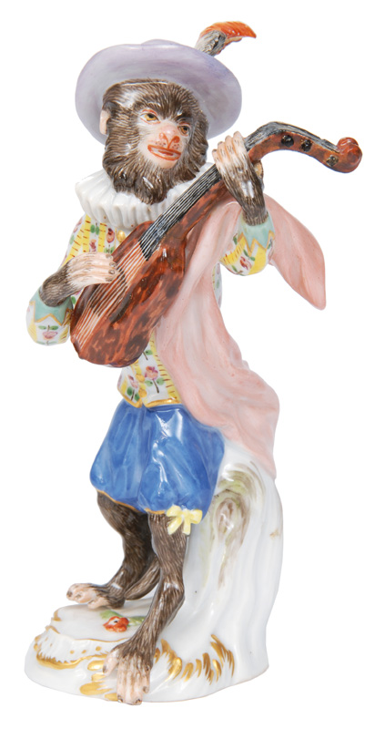 A figurine "Guitar player" of serial "Music playing monkeys"