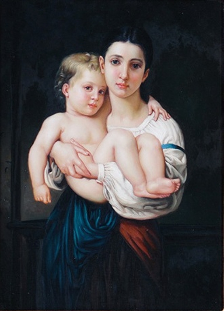 Young Mother with Child