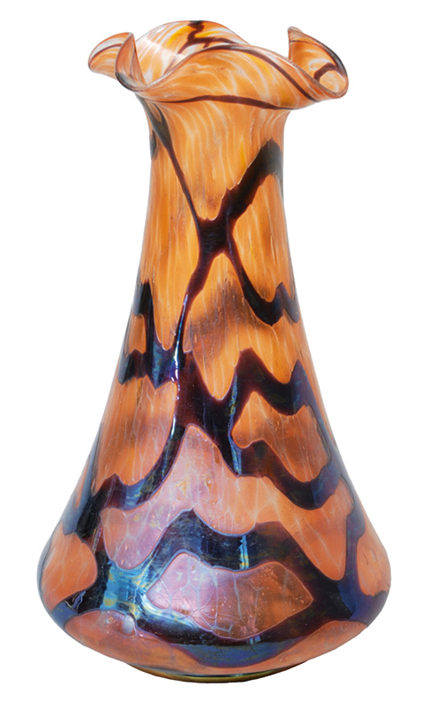 Jugendstil-Vase mit Netzdekor