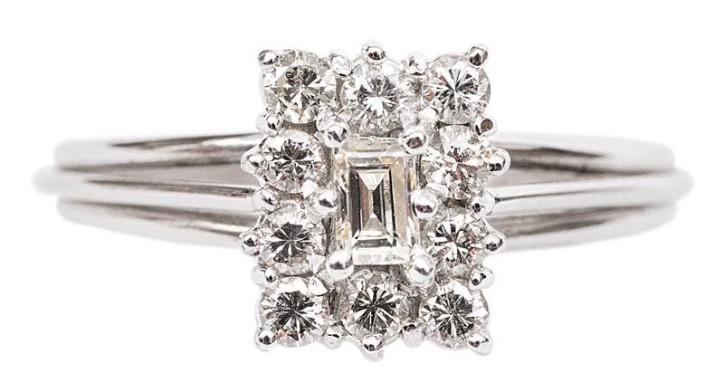 Diamant-Brillant-Ring