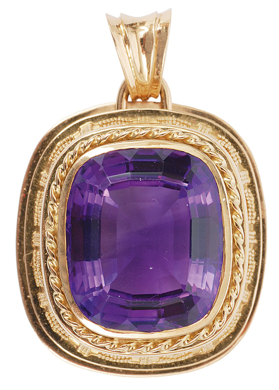 A amethyst pendant