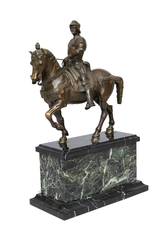 A bronze figure "Bartolomeo Colleoni"