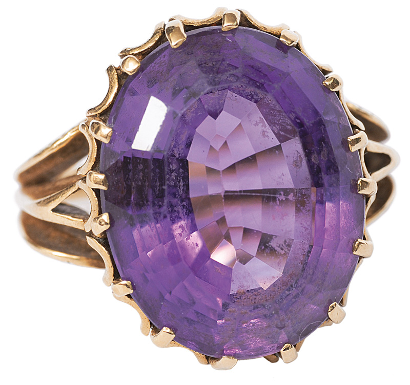 Großer Amethyst-Ring