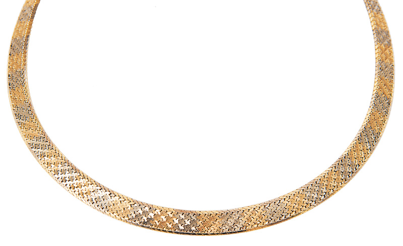 A golden necklace