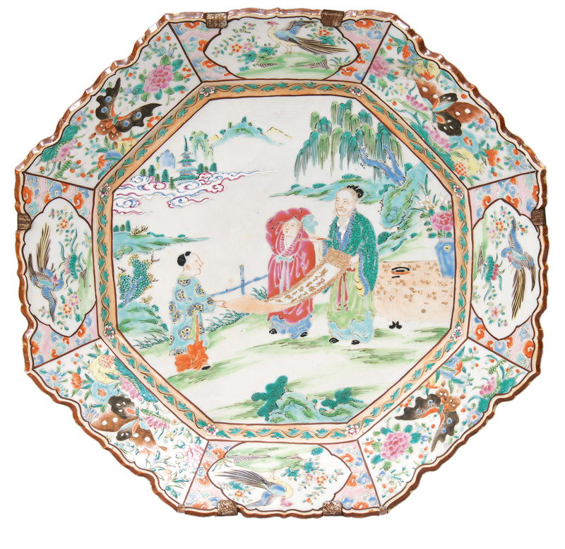 A big famille rose plate