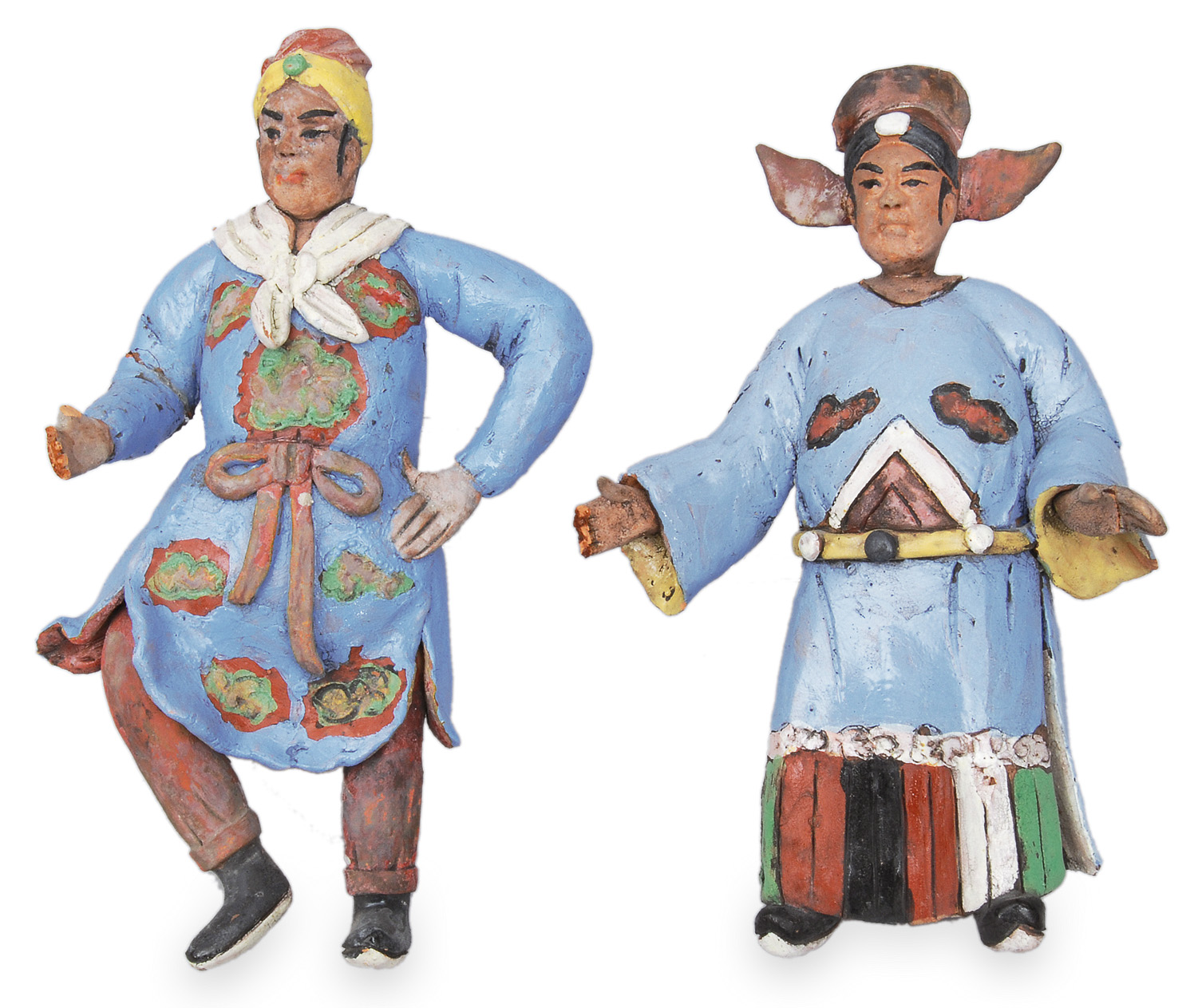 A pair of figurines "civil servants"