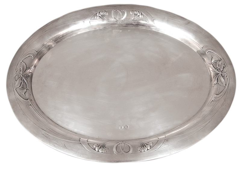 A big Art Nouveau tray