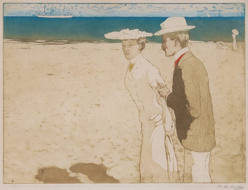 Elegant Couple on the Beach