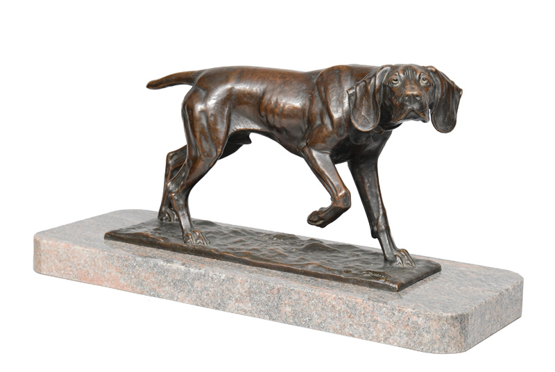 Fritz Diller - A bronze figure "Pointer" A bronze figure "Pointer"