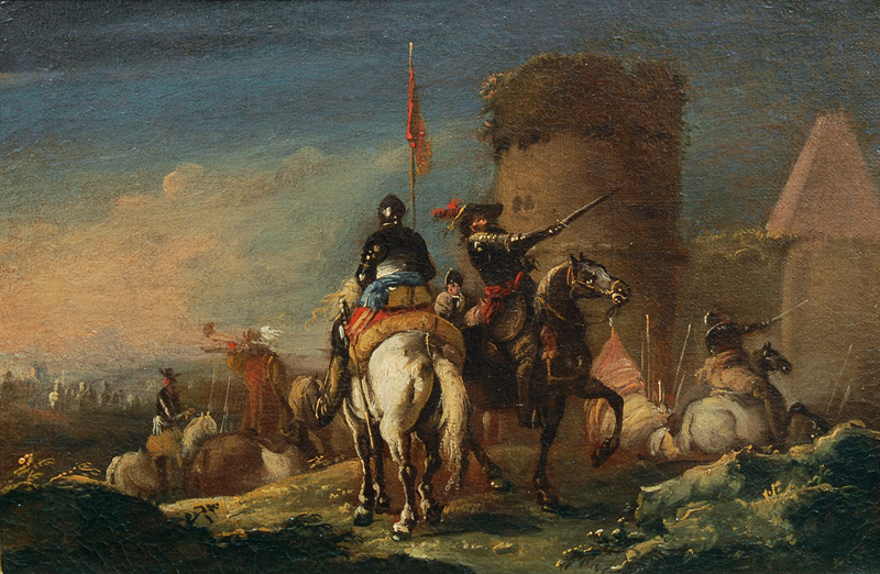 Francesco Monti, zugeschr. - Cuirassiers in Departure Cuirassiers in Departure