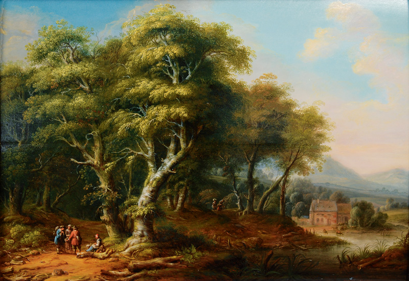 A Forest with Travellers