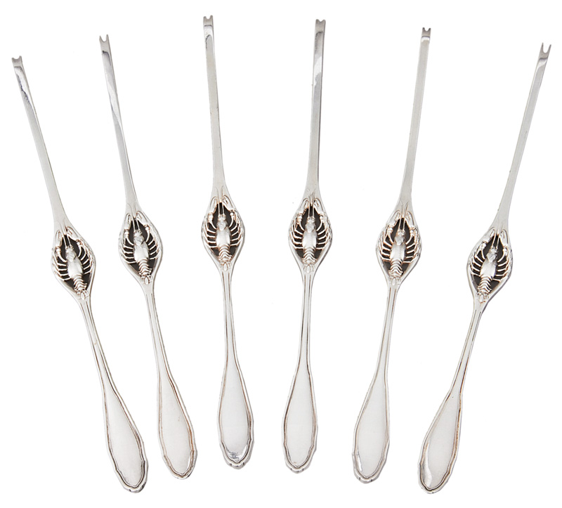 A set of 6 lobster forks