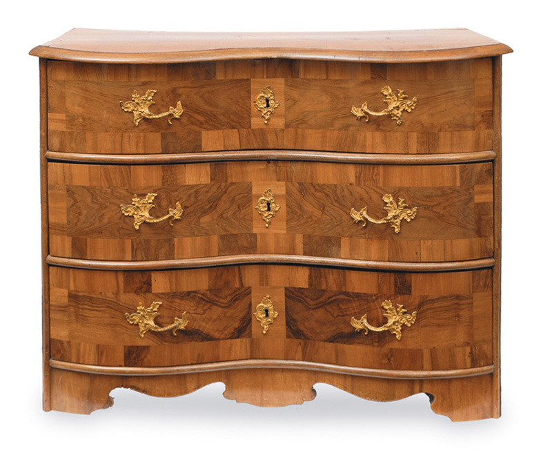 A Baroque chest of drawers
