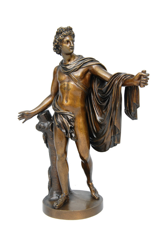A bronze figure "Apoll of the Belvedere"