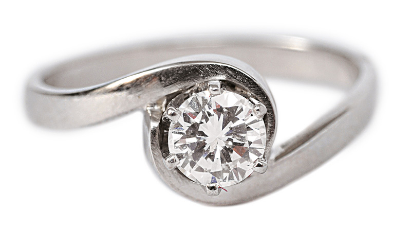 A solitaire ring