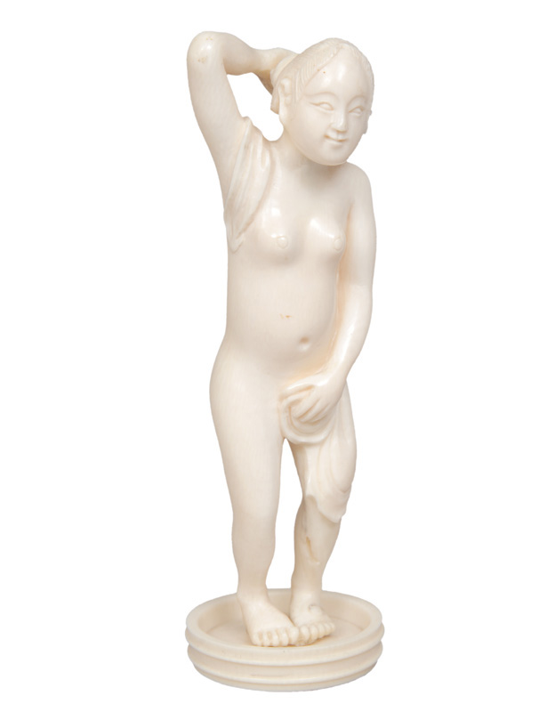 An okimono figure "Nude woman"